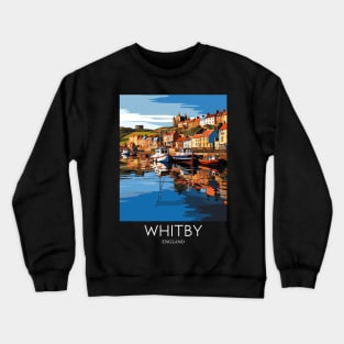 A Pop Art Travel Print of Whitby - England Crewneck Sweatshirt